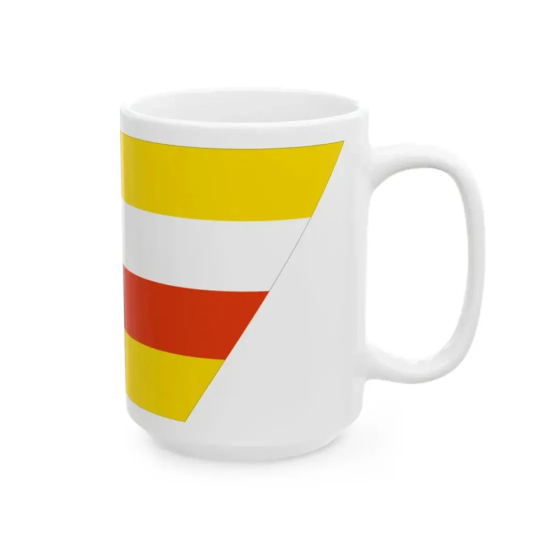 POL powiat miedzychodzki flag (Poland) White Coffee Mug - Go Mug Yourself