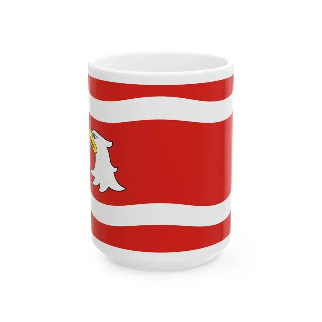 POL powiat miedzyrzecki flag (Poland) White Coffee Mug 15oz - Go Mug Yourself