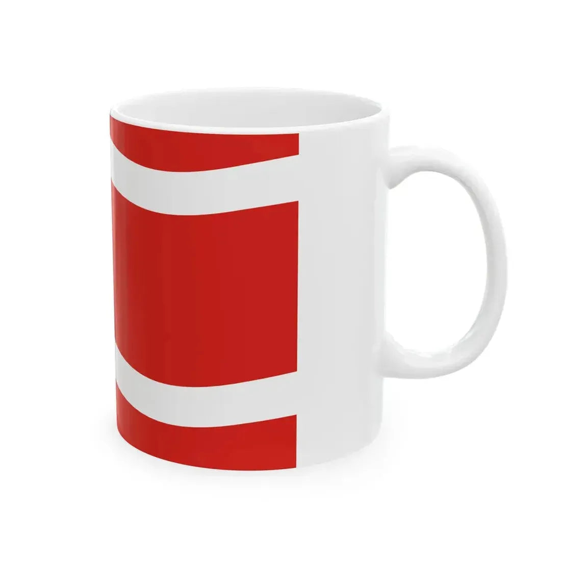 POL powiat miedzyrzecki flag (Poland) White Coffee Mug - Go Mug Yourself