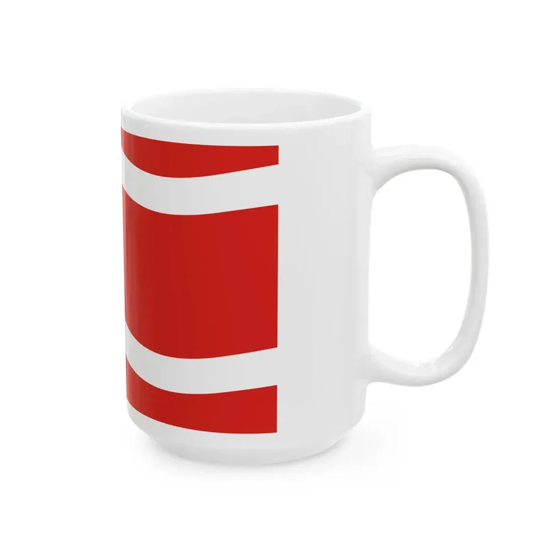 POL powiat miedzyrzecki flag (Poland) White Coffee Mug - Go Mug Yourself