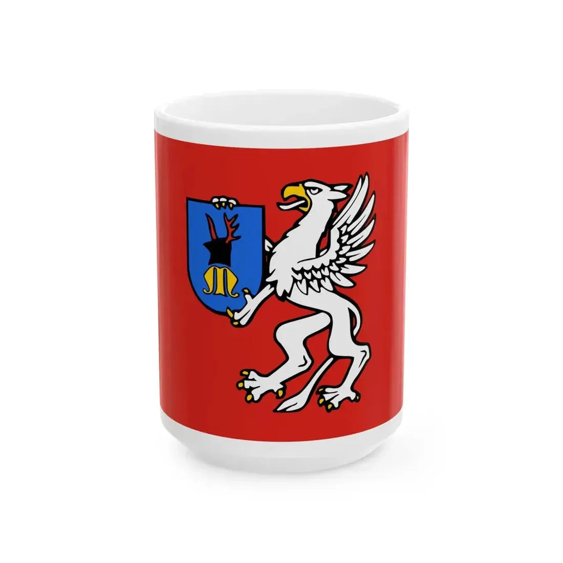POL powiat mielecki flag (Poland) White Coffee Mug 15oz - Go Mug Yourself