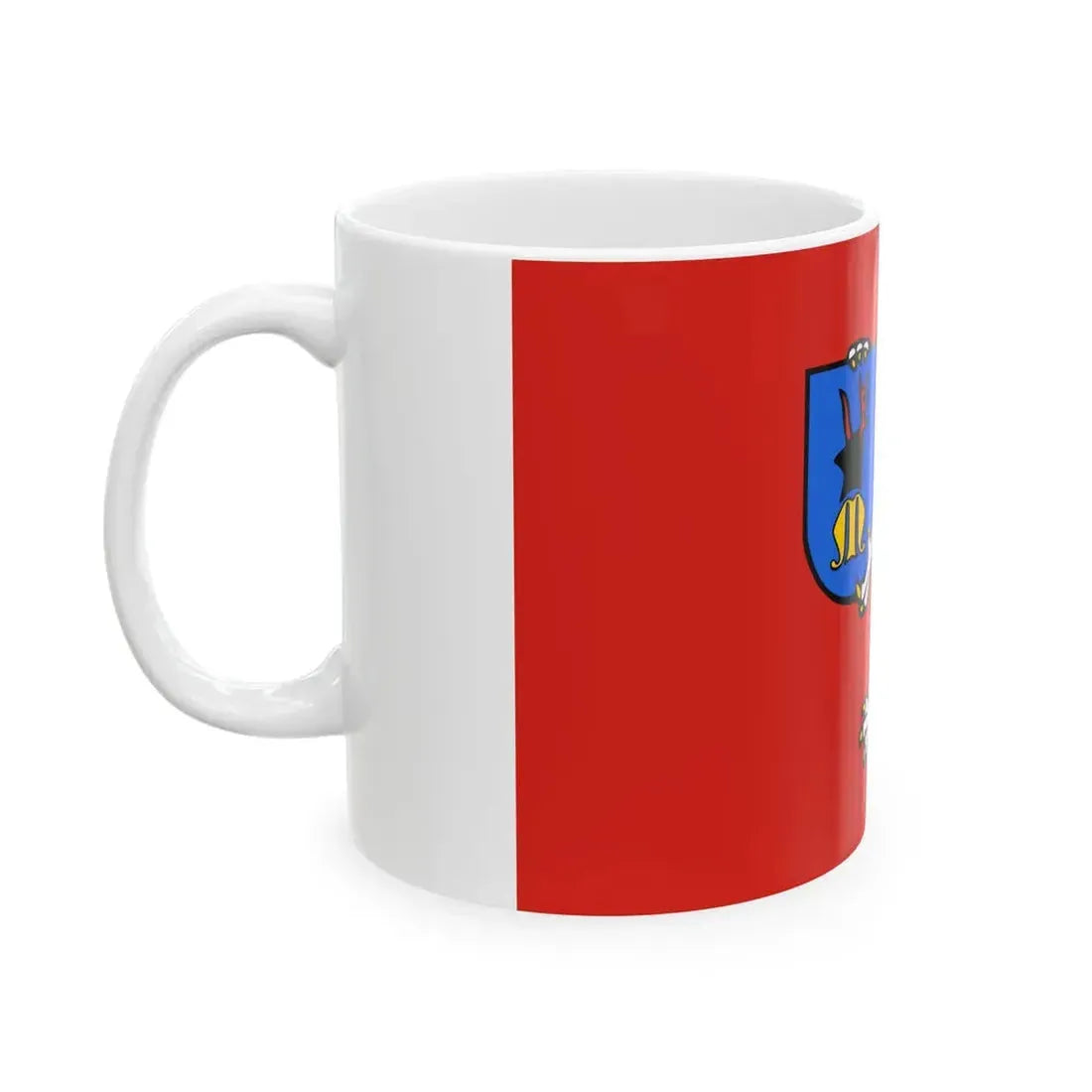 POL powiat mielecki flag (Poland) White Coffee Mug - Go Mug Yourself