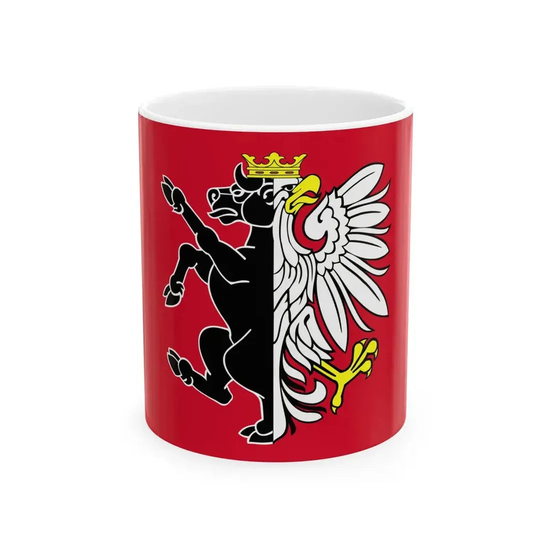 POL powiat nakielski flag (Poland) White Coffee Mug 11oz - Go Mug Yourself