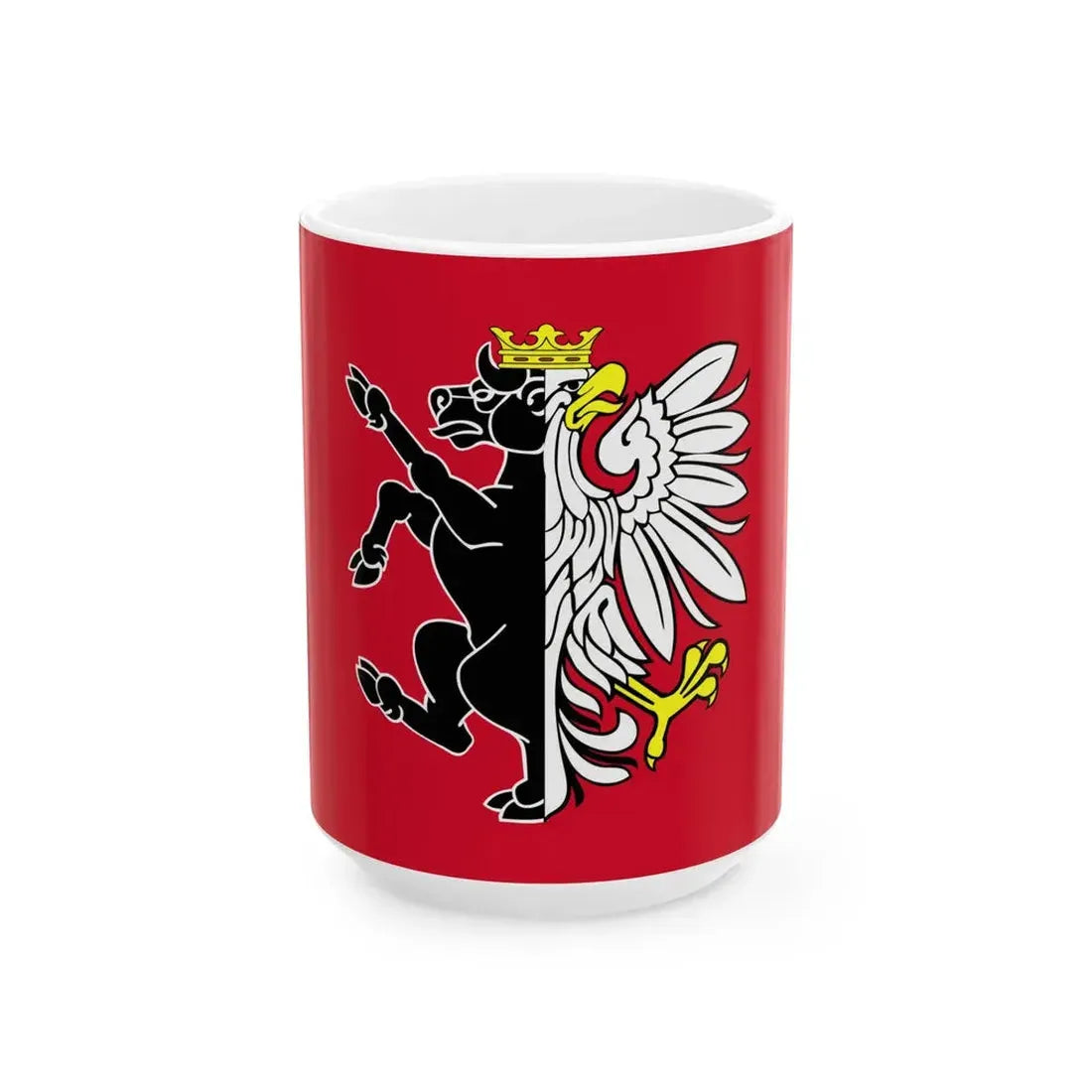 POL powiat nakielski flag (Poland) White Coffee Mug 15oz - Go Mug Yourself