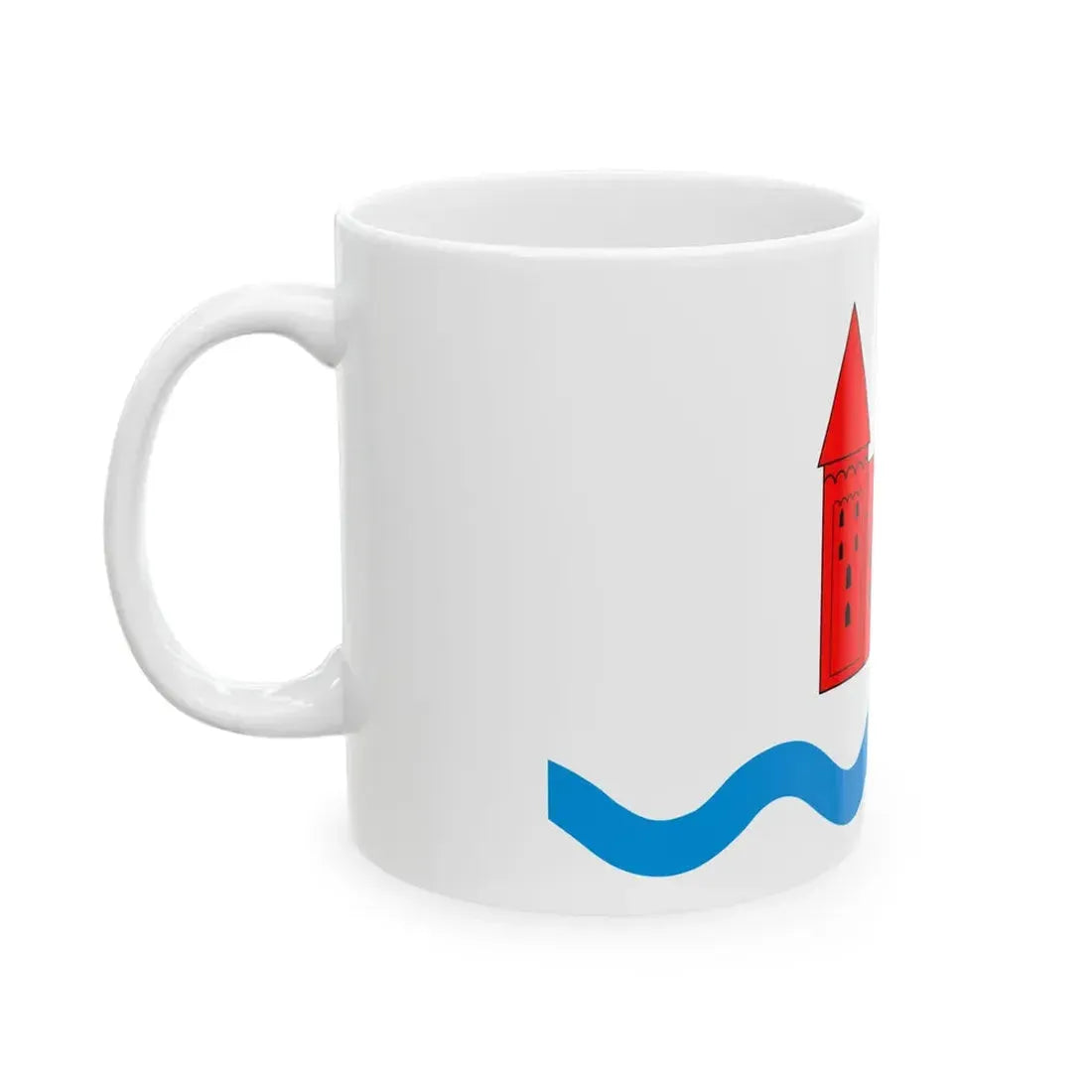 POL powiat nidzicki flag (Poland) White Coffee Mug - Go Mug Yourself