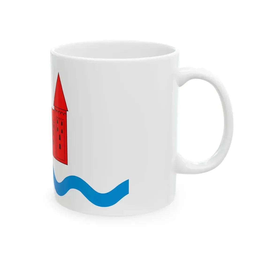 POL powiat nidzicki flag (Poland) White Coffee Mug - Go Mug Yourself