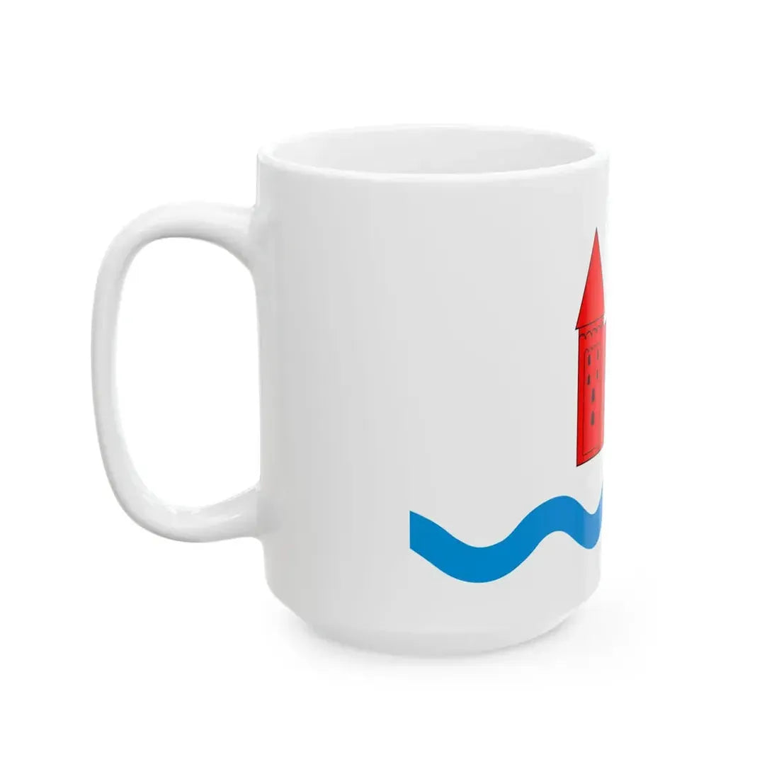 POL powiat nidzicki flag (Poland) White Coffee Mug - Go Mug Yourself