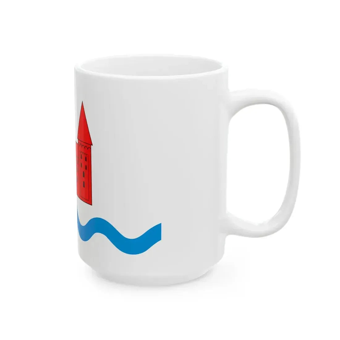 POL powiat nidzicki flag (Poland) White Coffee Mug - Go Mug Yourself