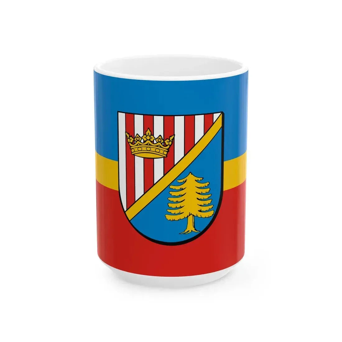 POL powiat nizanski flag (Poland) White Coffee Mug 15oz - Go Mug Yourself