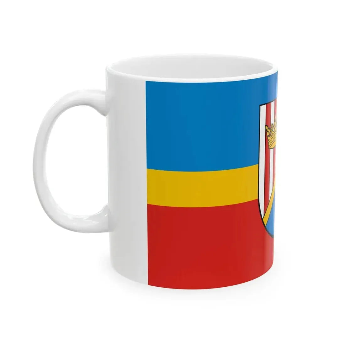 POL powiat nizanski flag (Poland) White Coffee Mug - Go Mug Yourself