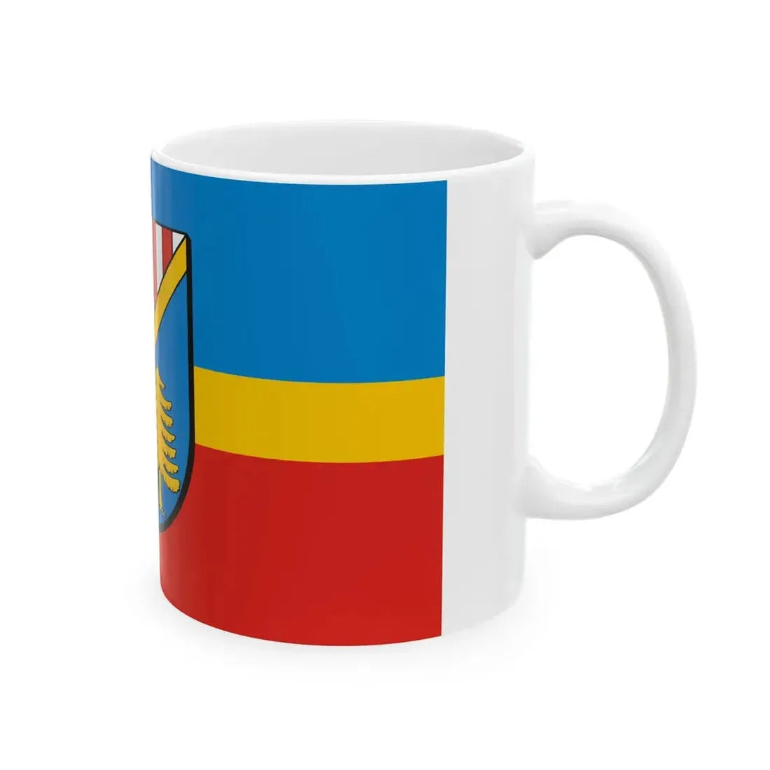 POL powiat nizanski flag (Poland) White Coffee Mug - Go Mug Yourself