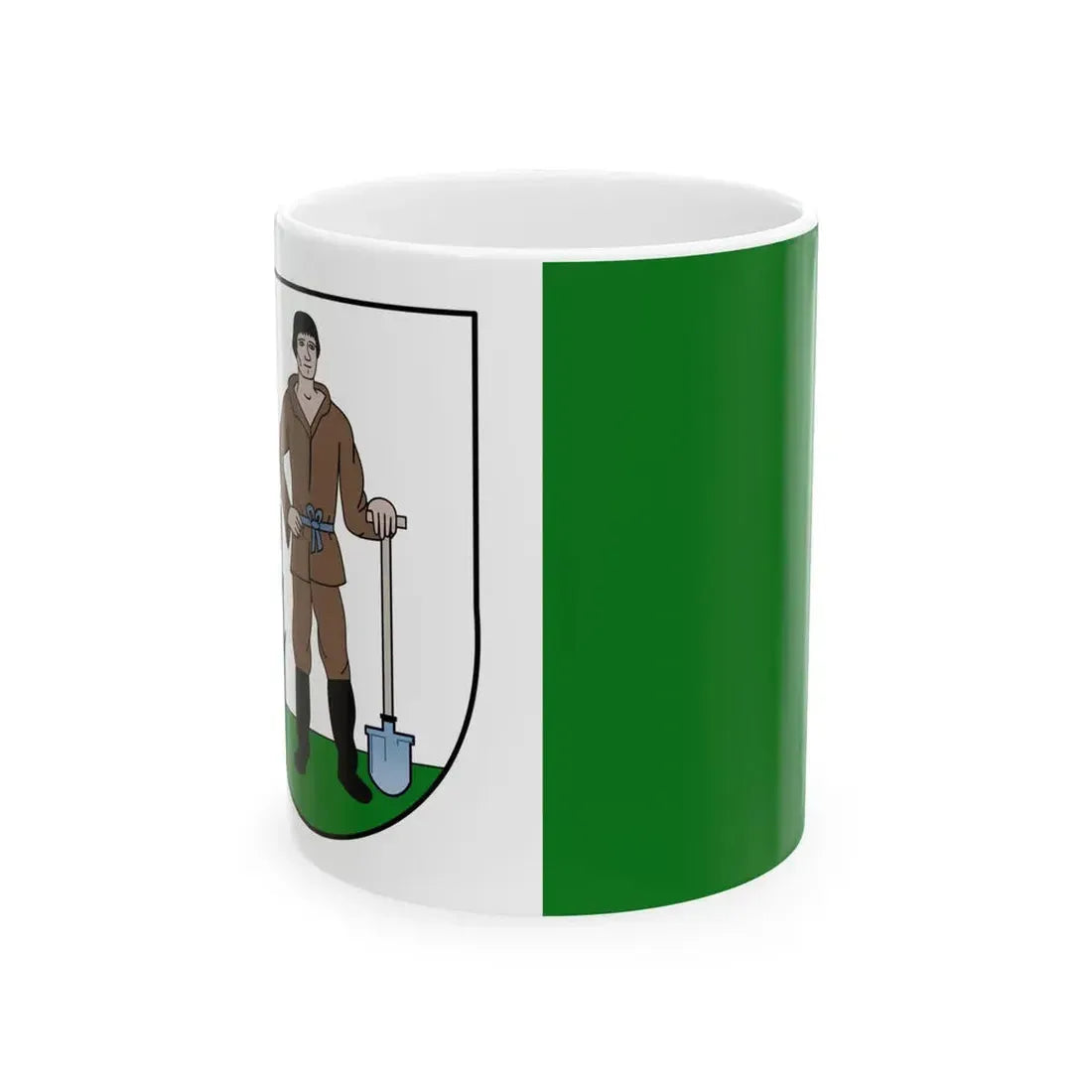 POL powiat nowodworski pomorski flag (Poland) White Coffee Mug 11oz - Go Mug Yourself