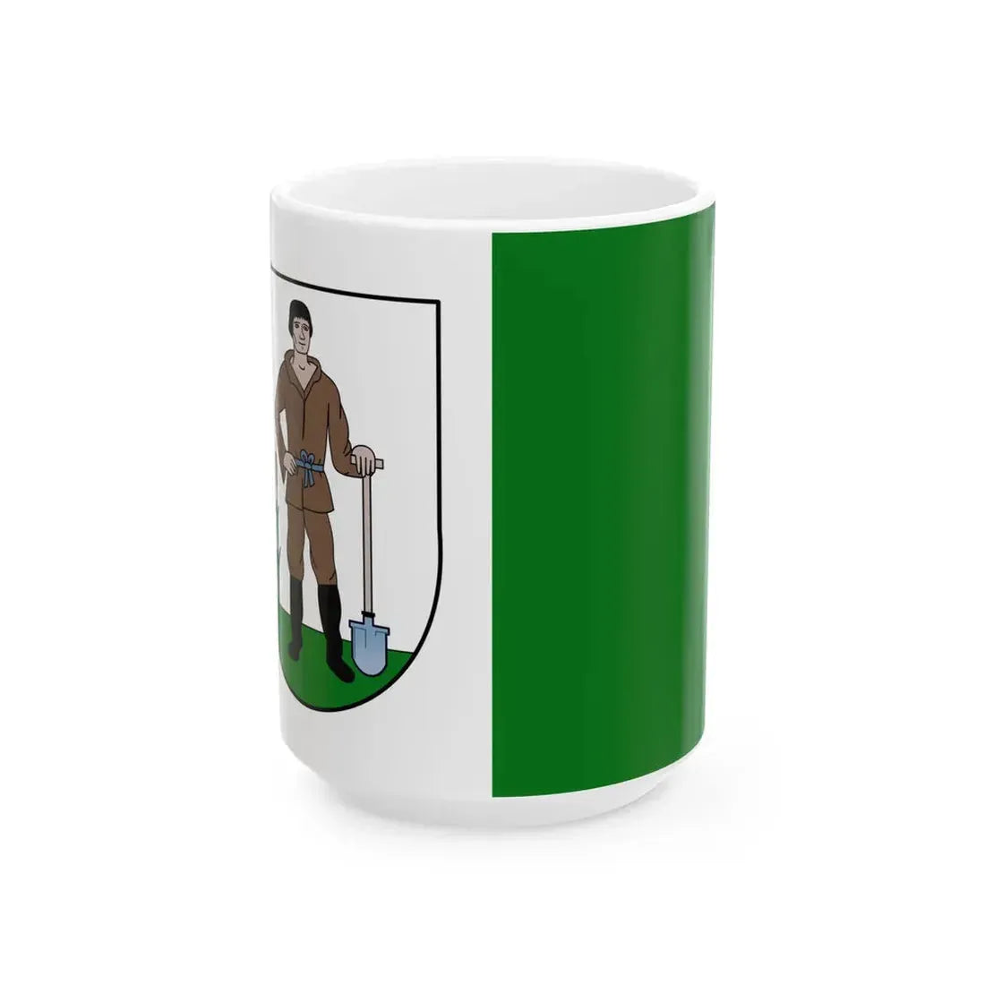 POL powiat nowodworski pomorski flag (Poland) White Coffee Mug 15oz - Go Mug Yourself