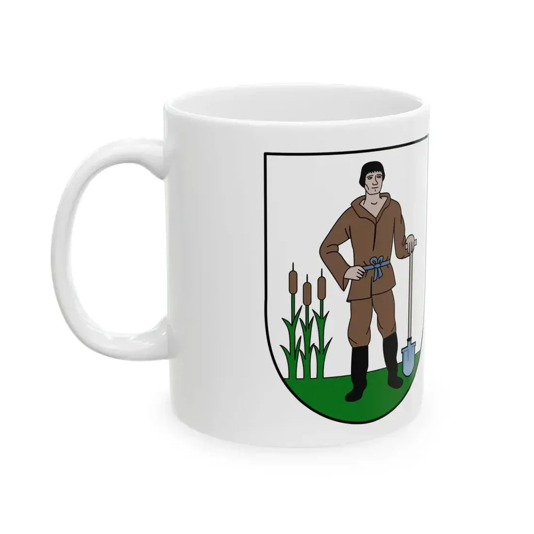 POL powiat nowodworski pomorski flag (Poland) White Coffee Mug - Go Mug Yourself