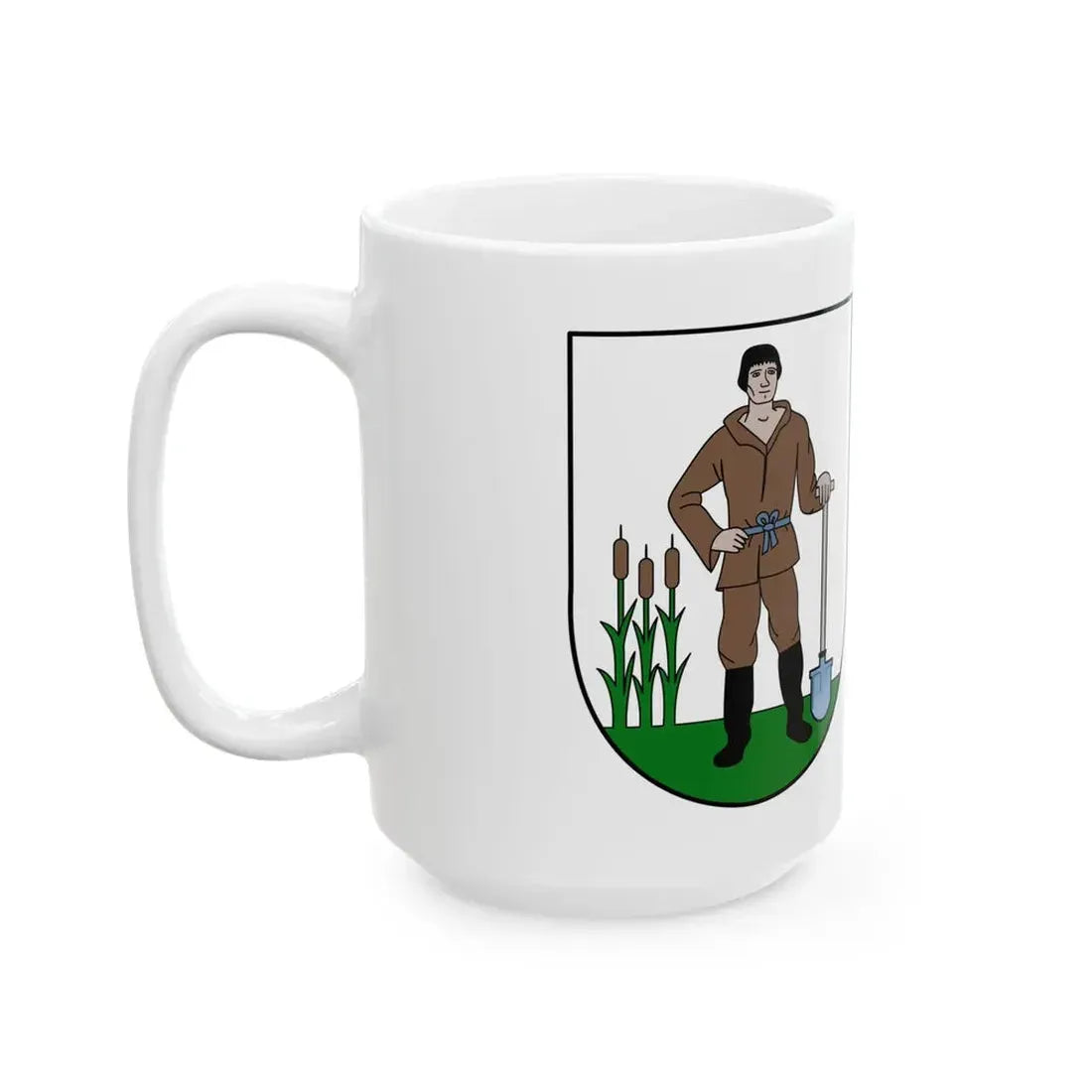 POL powiat nowodworski pomorski flag (Poland) White Coffee Mug - Go Mug Yourself