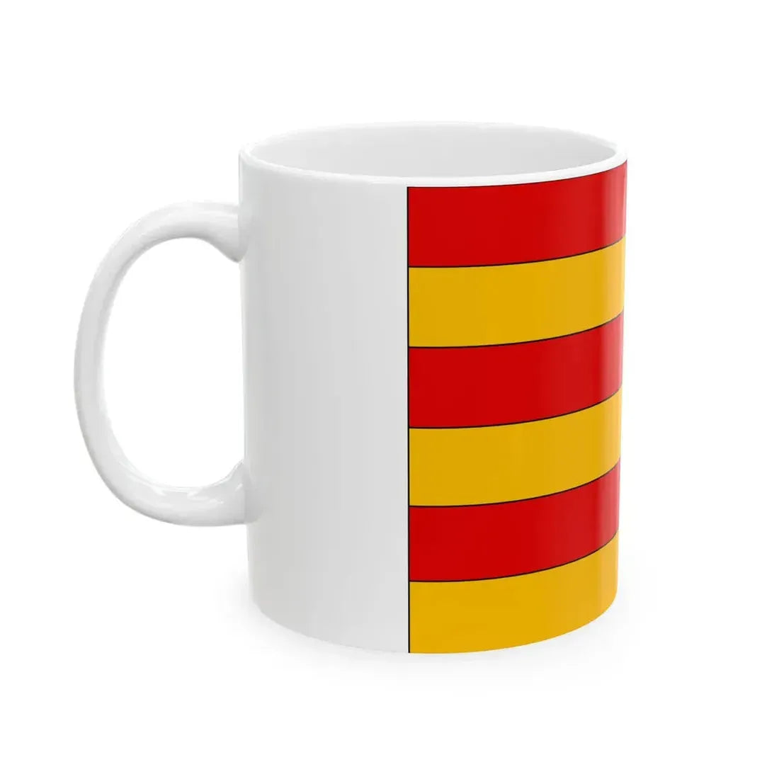 POL powiat nowosadecki flag (Poland) White Coffee Mug - Go Mug Yourself