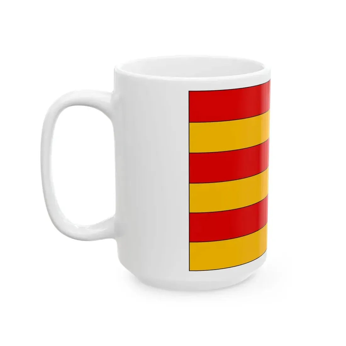POL powiat nowosadecki flag (Poland) White Coffee Mug - Go Mug Yourself