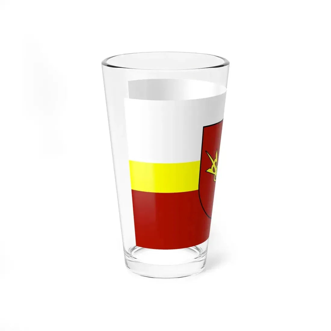 POL powiat nowotarski flag (Poland) Pint Glass 16oz - Go Mug Yourself