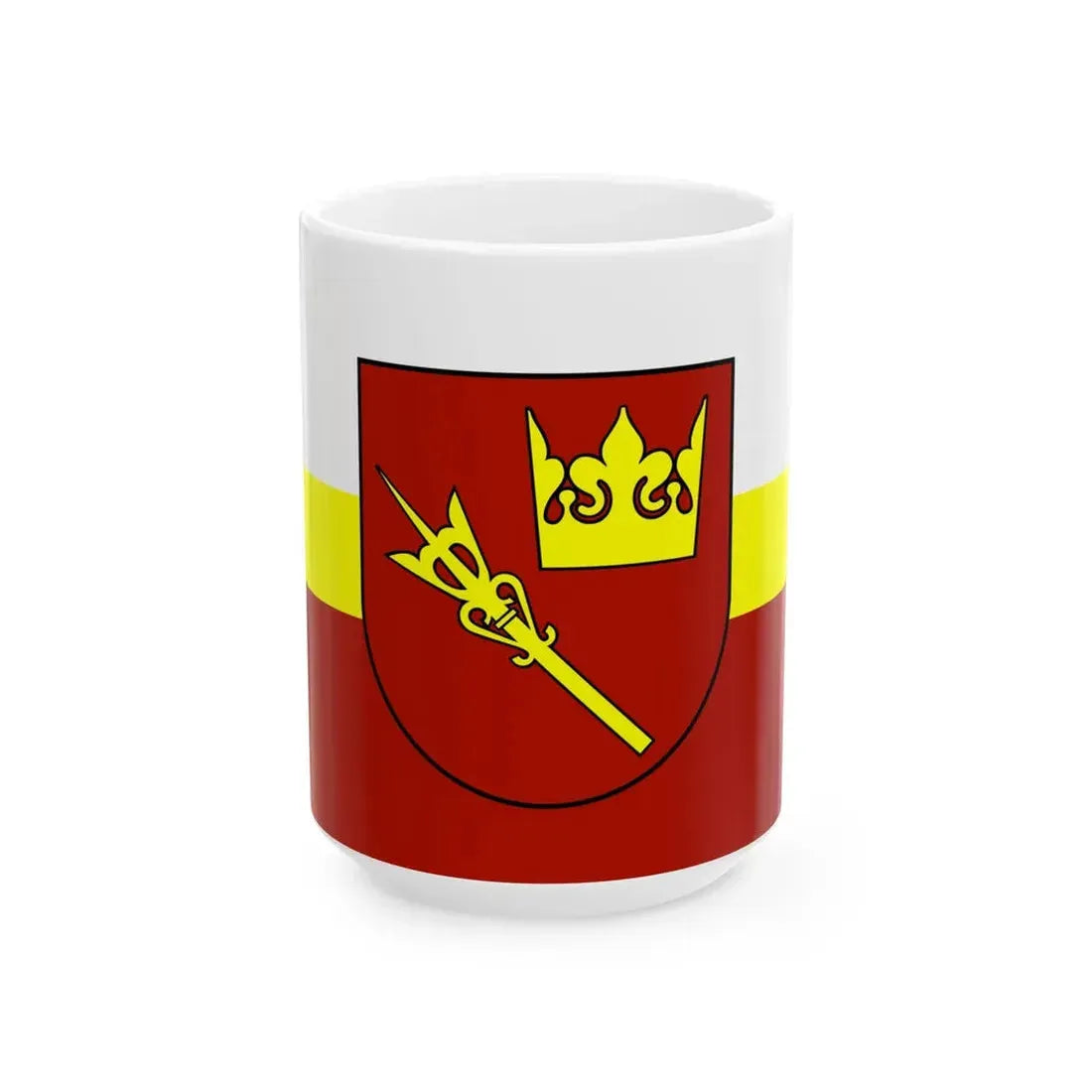POL powiat nowotarski flag (Poland) White Coffee Mug 15oz - Go Mug Yourself