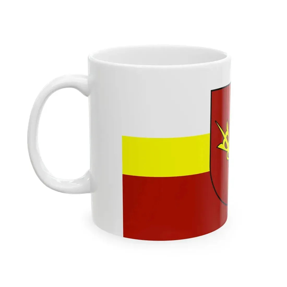 POL powiat nowotarski flag (Poland) White Coffee Mug - Go Mug Yourself