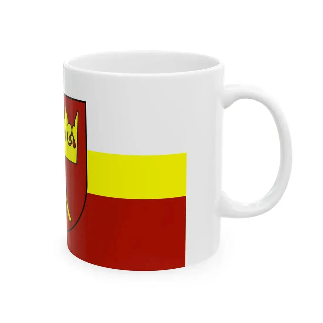 POL powiat nowotarski flag (Poland) White Coffee Mug - Go Mug Yourself