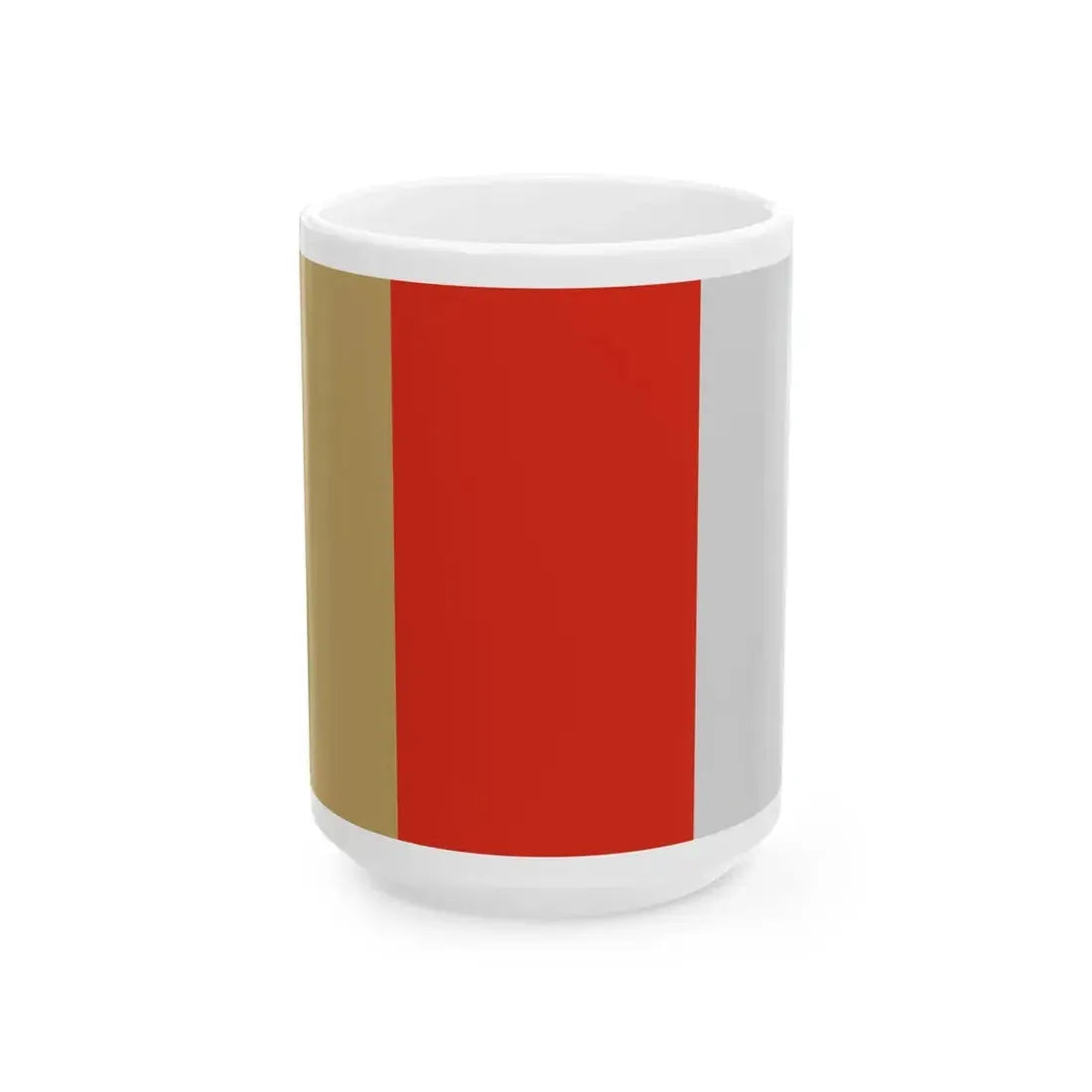 POL powiat nyski flag (Poland) White Coffee Mug 15oz - Go Mug Yourself