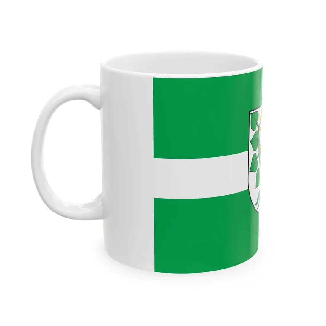 POL powiat olecki flag (Poland) White Coffee Mug - Go Mug Yourself