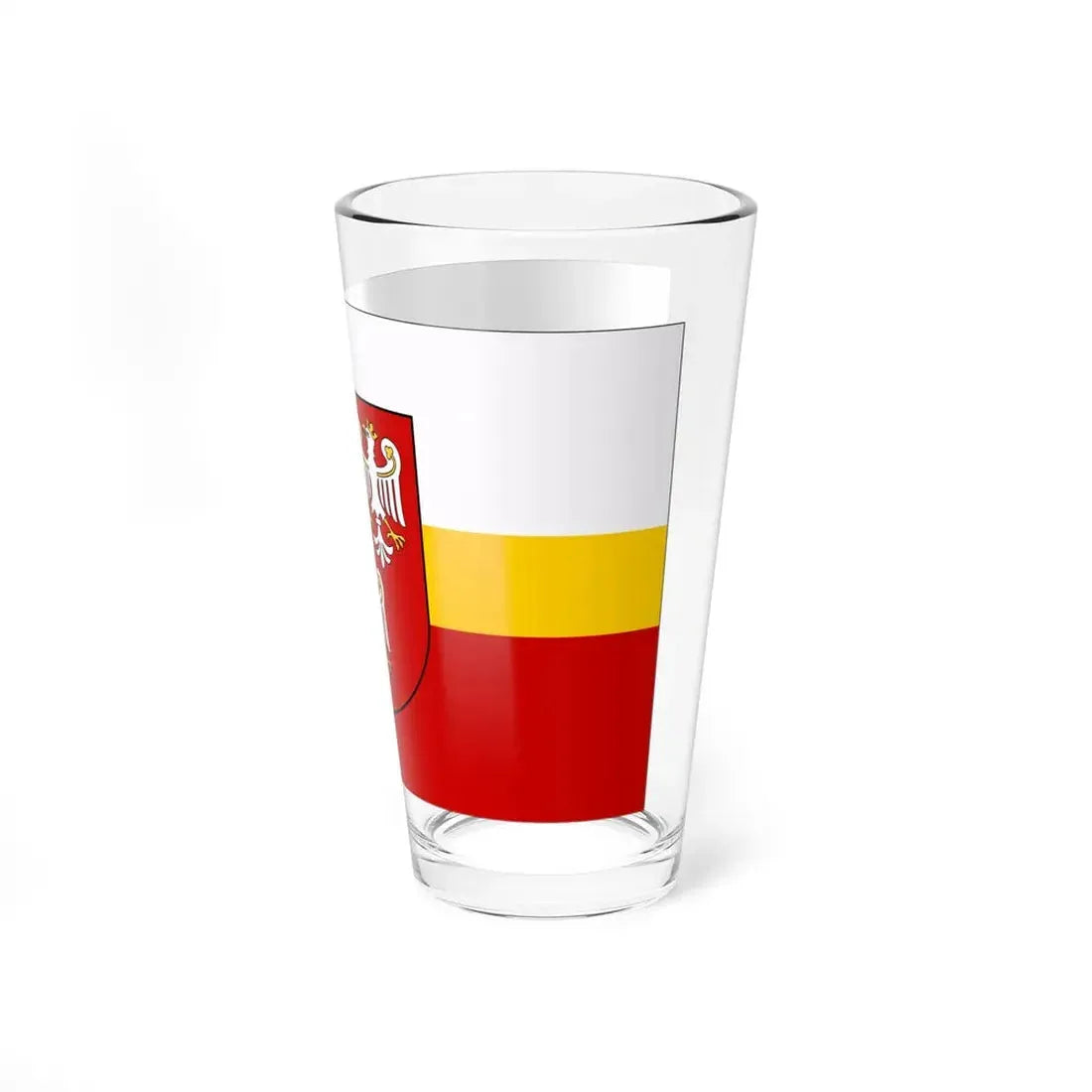 POL powiat olkuski flag (Poland) Pint Glass 16oz - Go Mug Yourself