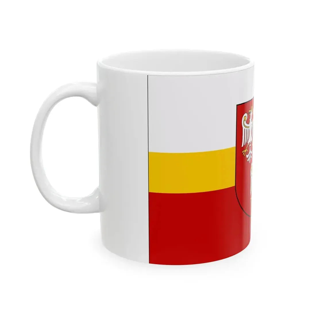 POL powiat olkuski flag (Poland) White Coffee Mug - Go Mug Yourself