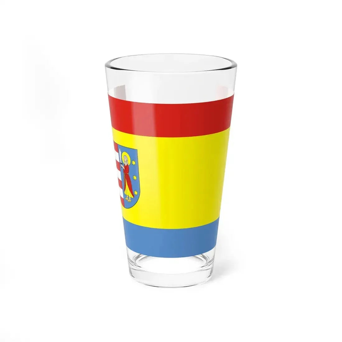 POL powiat opoczynski flag (Poland) Pint Glass 16oz 16oz - Go Mug Yourself