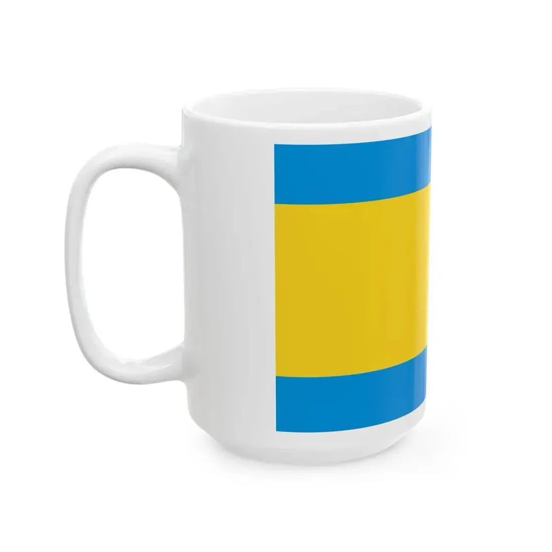 POL powiat opolski flag (Poland) White Coffee Mug - Go Mug Yourself