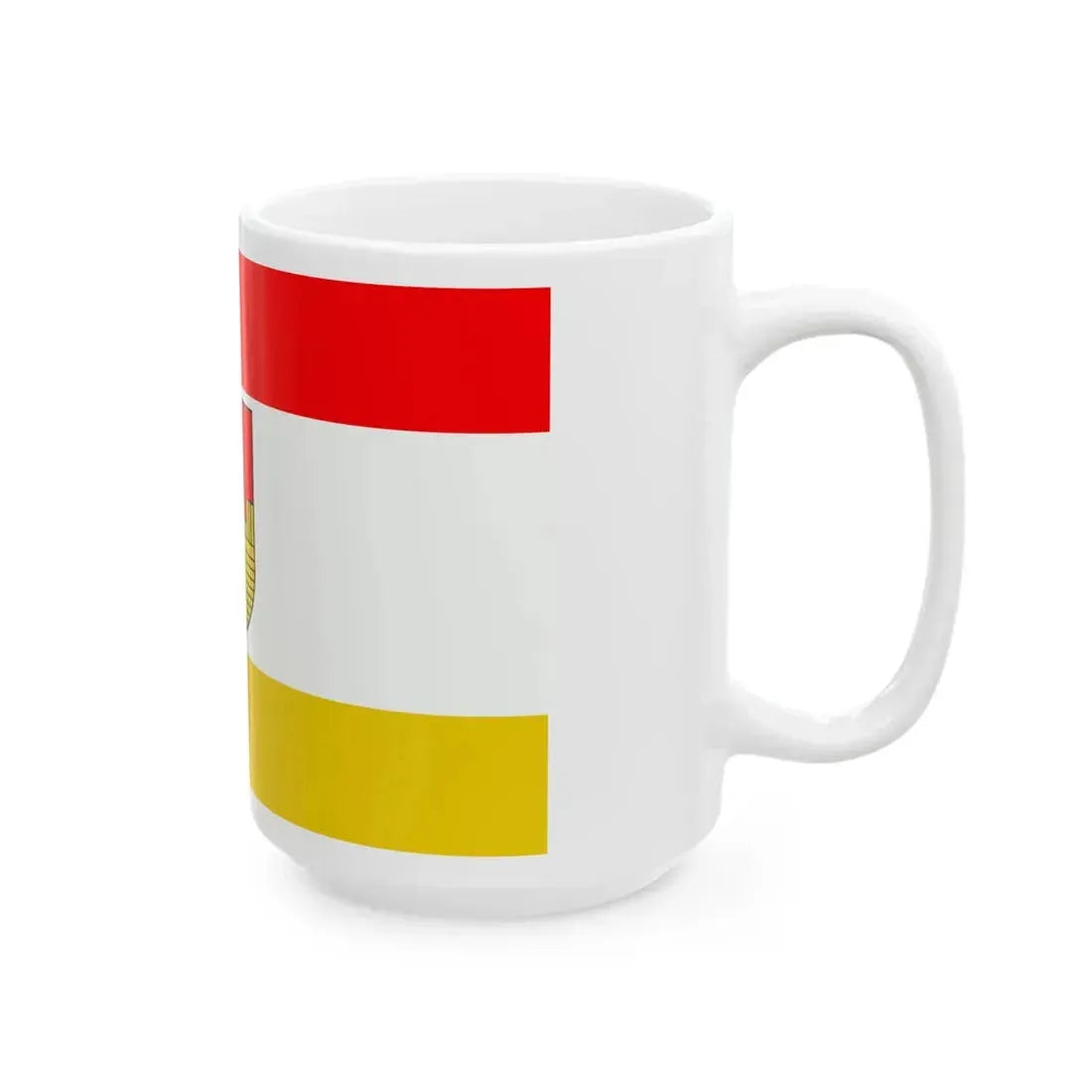 POL powiat opolski lubelski flag (Poland) White Coffee Mug - Go Mug Yourself