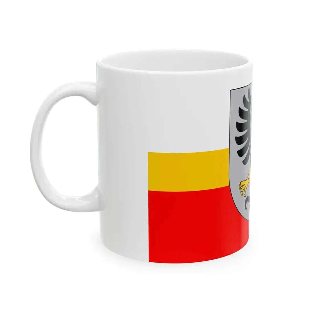 POL powiat oswiecimski flag (Poland) White Coffee Mug - Go Mug Yourself