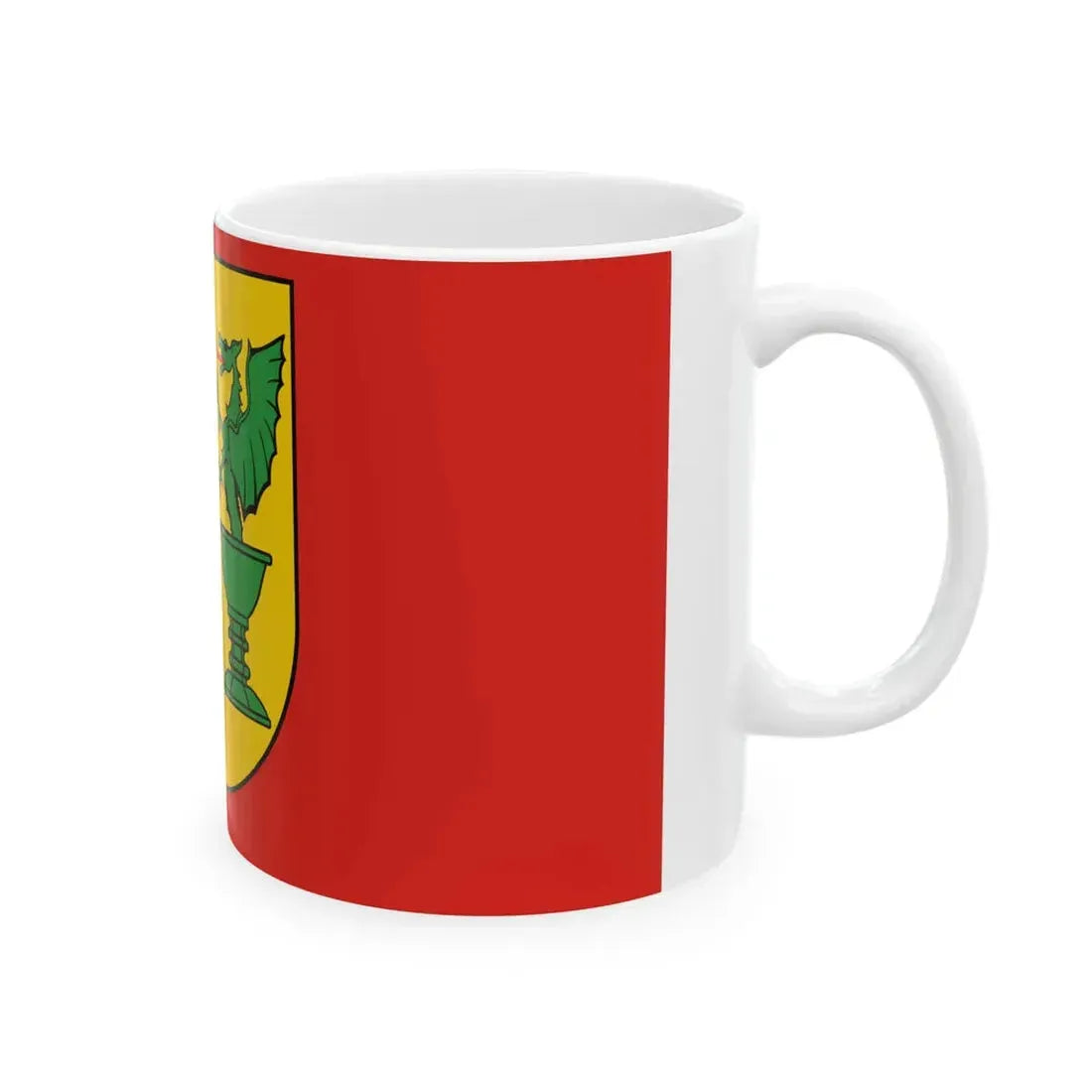 POL powiat otwocki flag 1 (Poland) White Coffee Mug - Go Mug Yourself