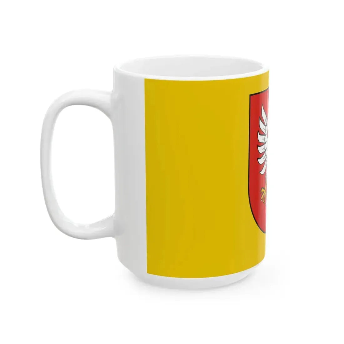 POL powiat otwocki flag 1 (Poland) White Coffee Mug - Go Mug Yourself
