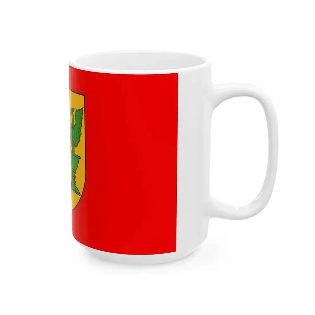 POL powiat otwocki flag (Poland) White Coffee Mug - Go Mug Yourself
