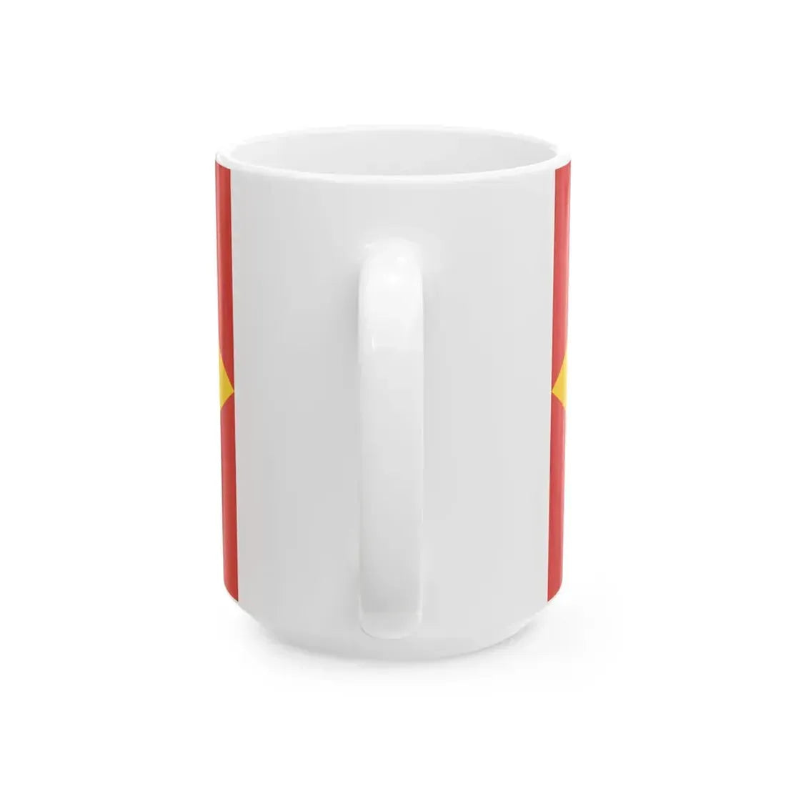 POL powiat pabianicki flag 1 (Poland) White Coffee Mug - Go Mug Yourself