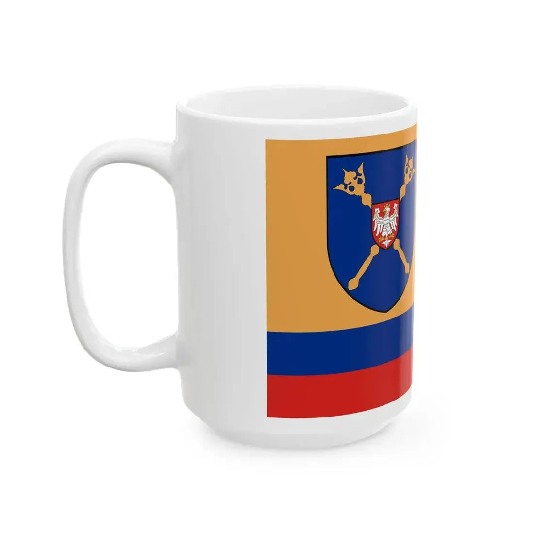 POL powiat pajeczanski flag (Poland) White Coffee Mug - Go Mug Yourself