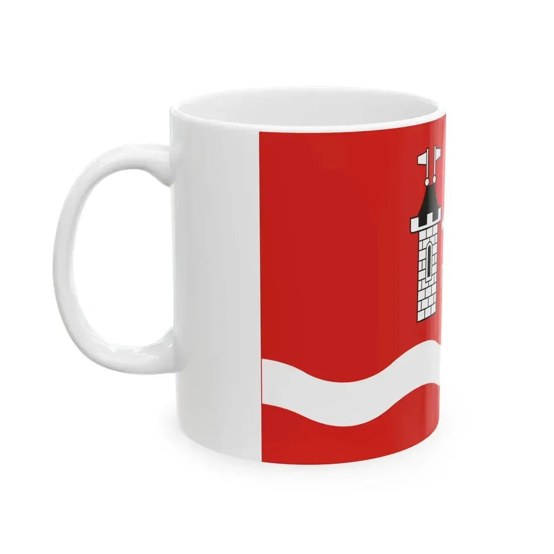 POL powiat piaseczynski flag (Poland) White Coffee Mug - Go Mug Yourself