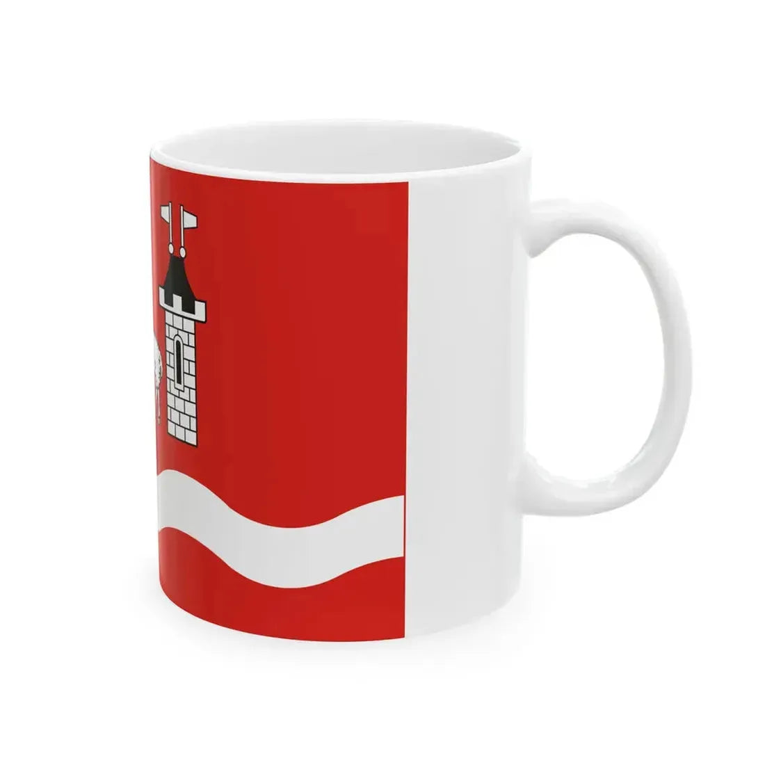 POL powiat piaseczynski flag (Poland) White Coffee Mug - Go Mug Yourself