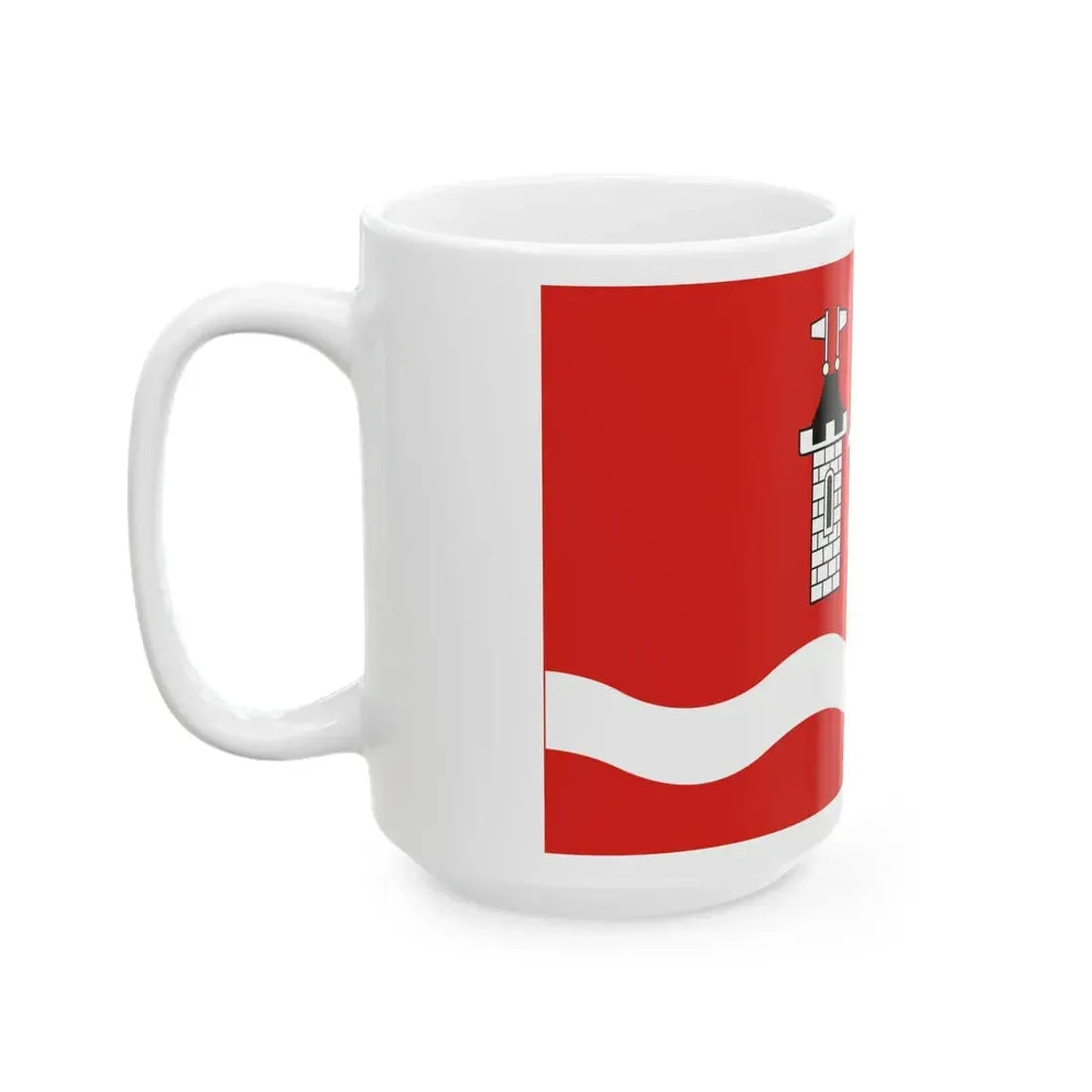 POL powiat piaseczynski flag (Poland) White Coffee Mug - Go Mug Yourself