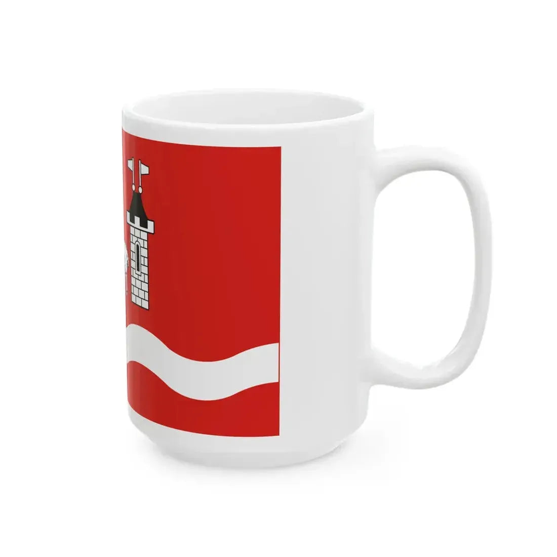 POL powiat piaseczynski flag (Poland) White Coffee Mug - Go Mug Yourself