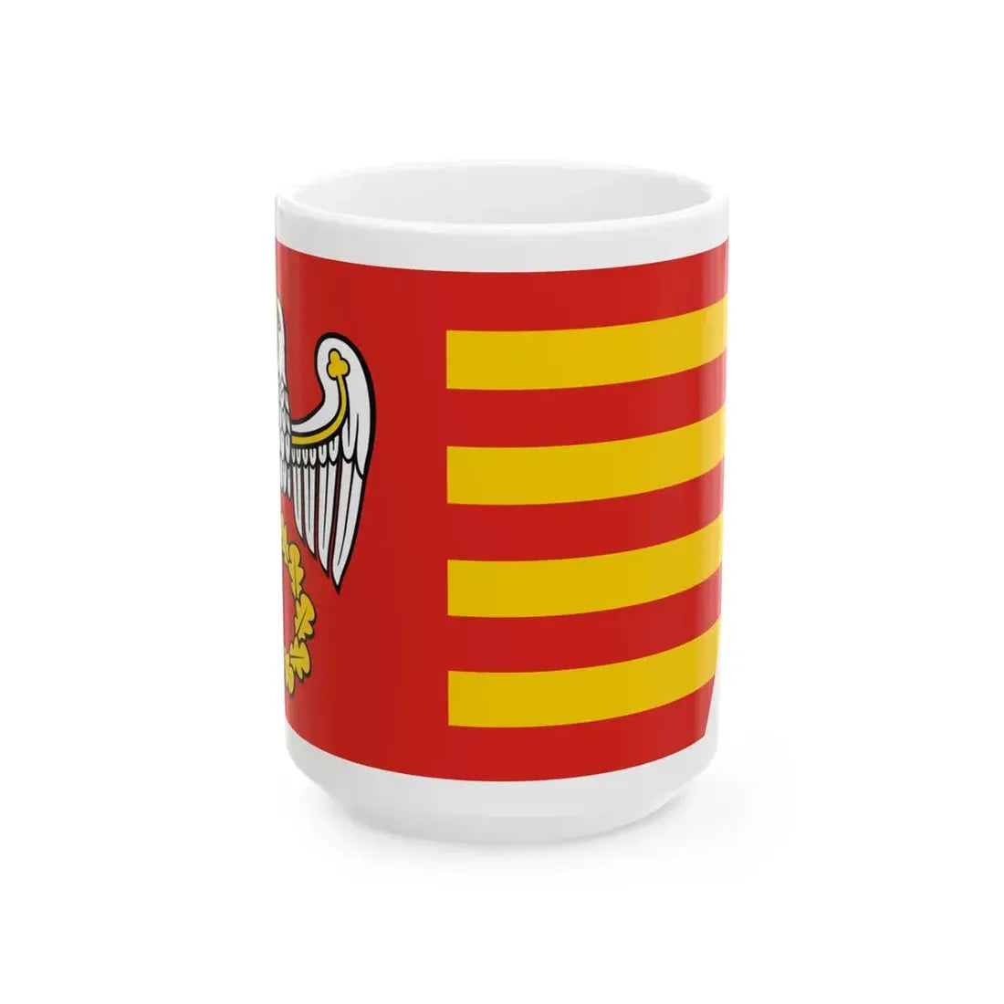 POL powiat pilski flag (Poland) White Coffee Mug 15oz - Go Mug Yourself