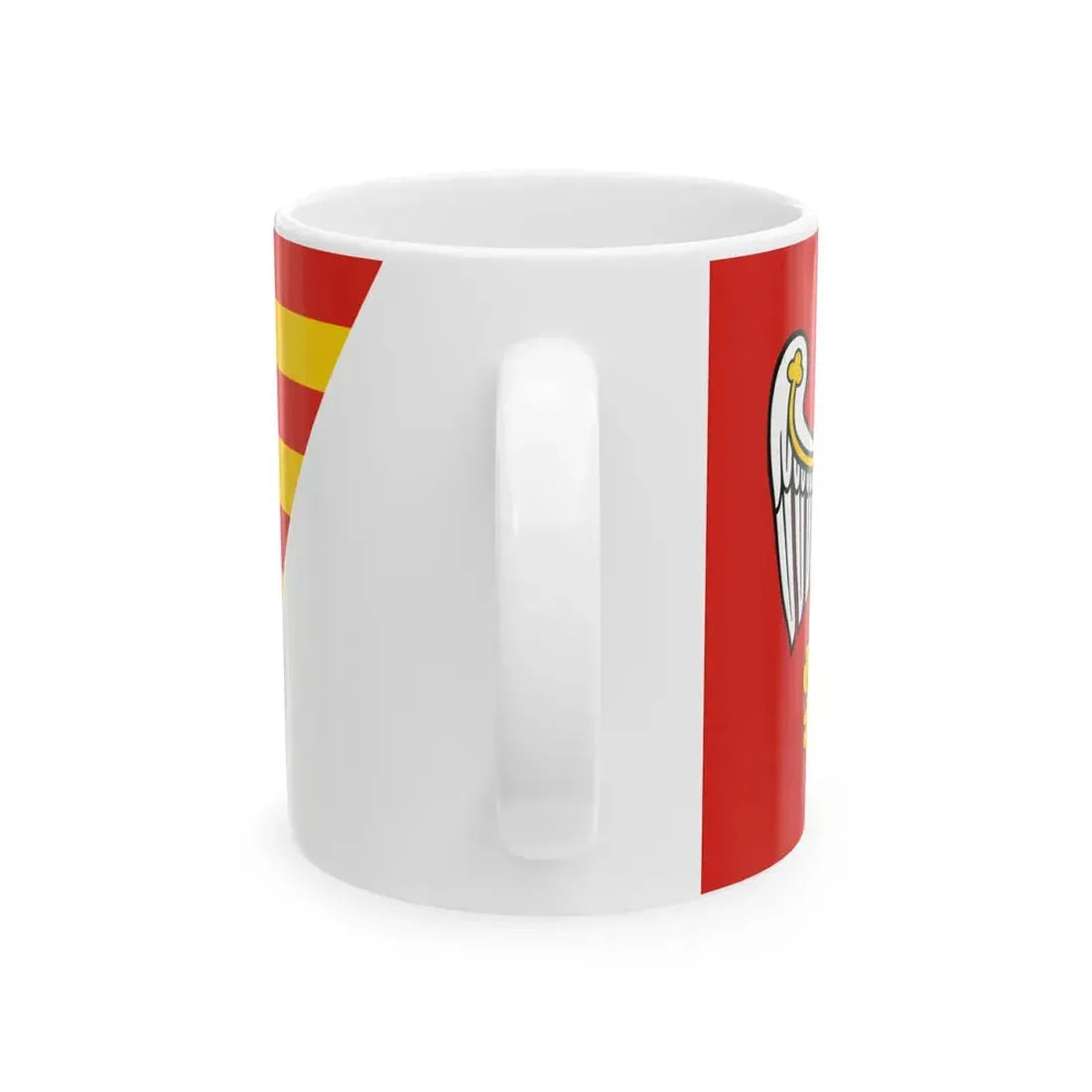 POL powiat pilski flag (Poland) White Coffee Mug - Go Mug Yourself