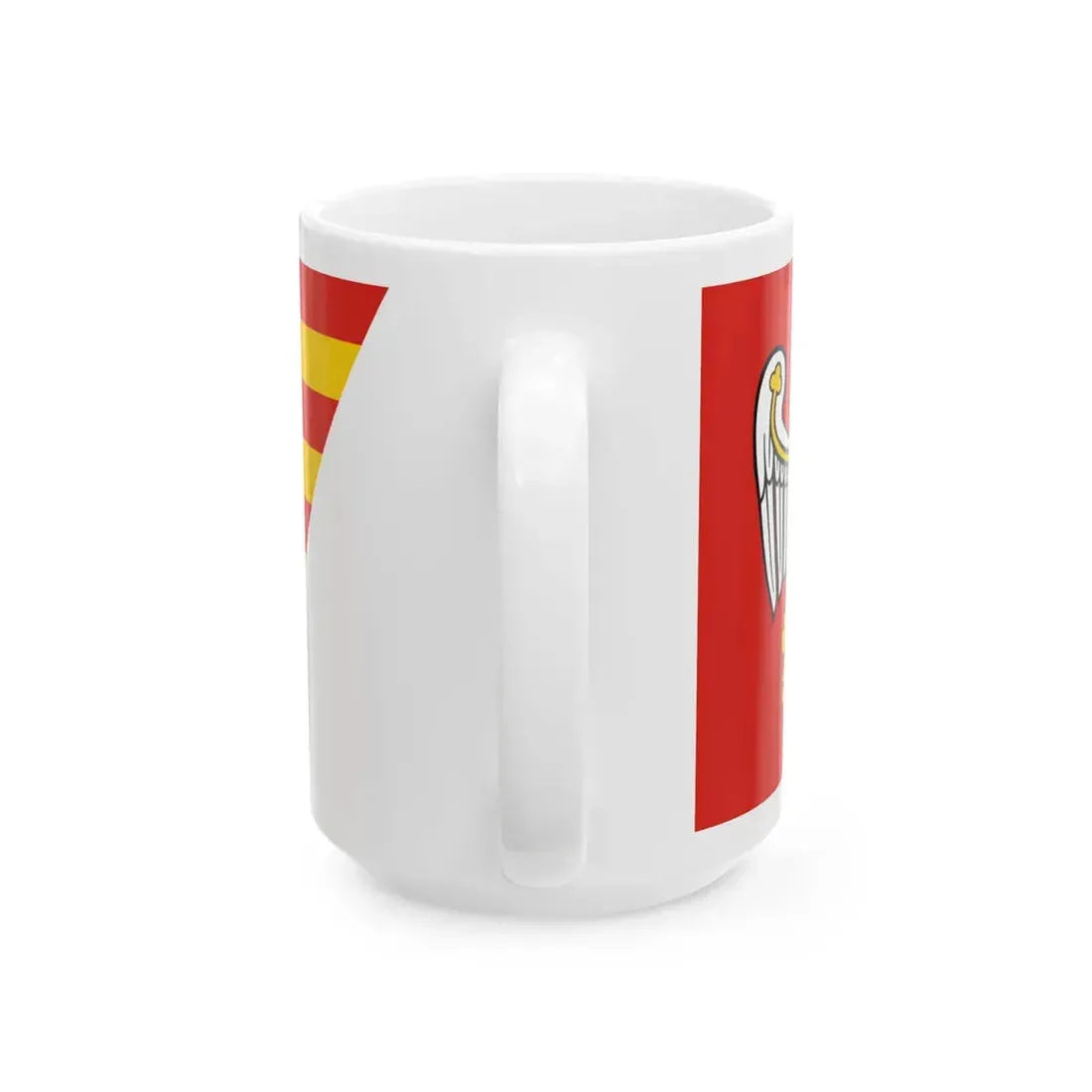 POL powiat pilski flag (Poland) White Coffee Mug - Go Mug Yourself