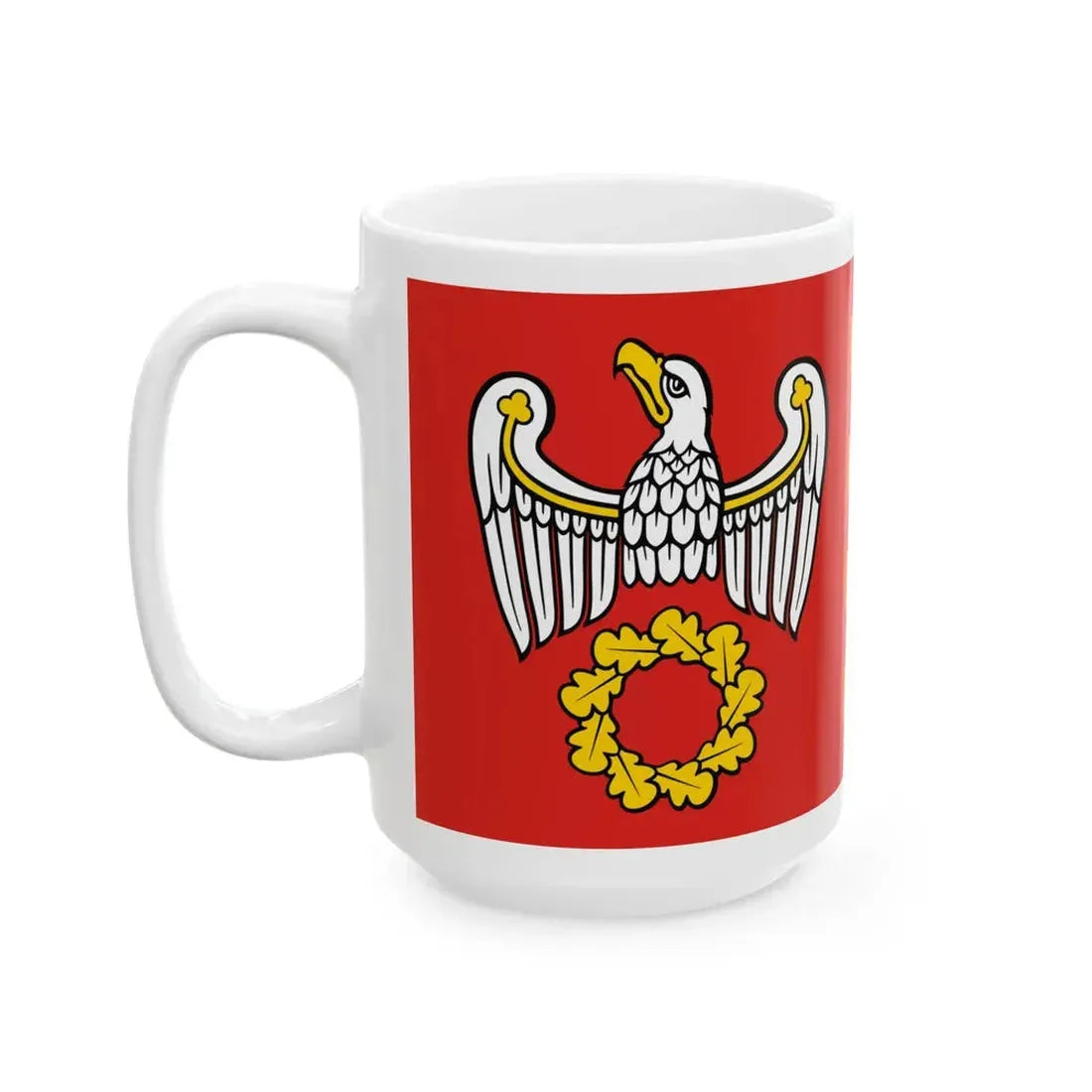 POL powiat pilski flag (Poland) White Coffee Mug - Go Mug Yourself