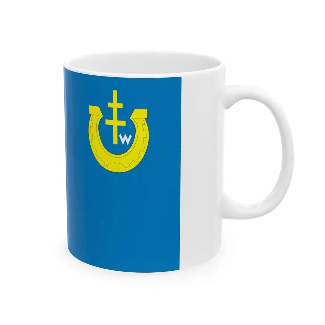 POL powiat pinczowski flag (Poland) White Coffee Mug - Go Mug Yourself