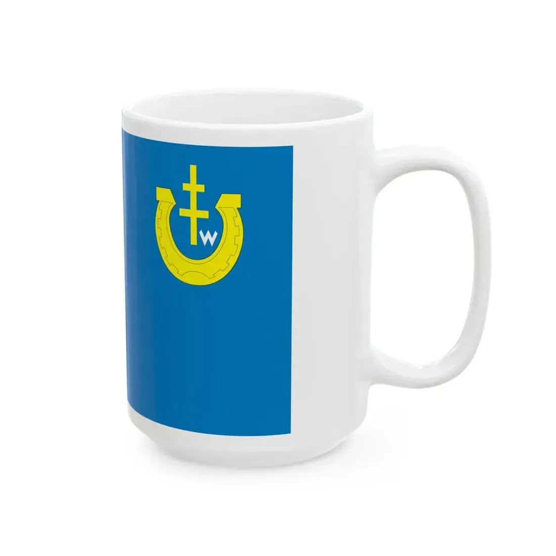 POL powiat pinczowski flag (Poland) White Coffee Mug - Go Mug Yourself