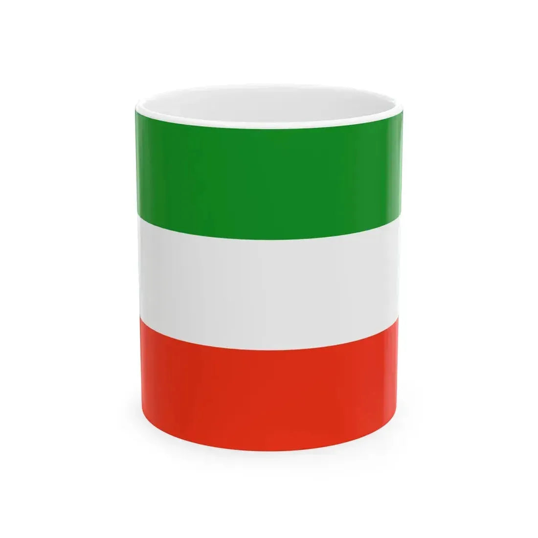 POL powiat piotrkowski flag (Poland) White Coffee Mug 11oz - Go Mug Yourself