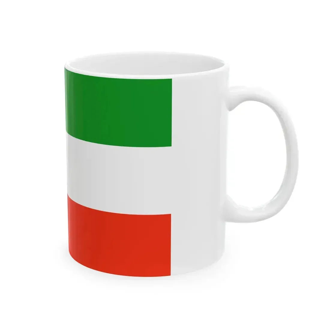 POL powiat piotrkowski flag (Poland) White Coffee Mug - Go Mug Yourself